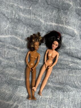 Vintage 90s Spice Girls Dolls Lot - Scary Spice Mel B & Sporty Spice Mel C